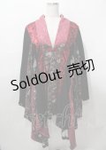 Qutie Frash / 着物ロングカーディガン 赤 Y-25-07-25-113-QU-TO-SZ-ZS