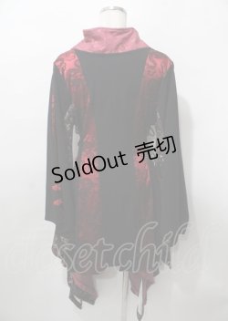 画像2: Qutie Frash / 着物ロングカーディガン 赤 Y-25-07-25-113-QU-TO-SZ-ZS