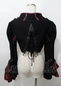 画像2: Ozz oneste / Precious Rose ショートジャケット  黒×赤 Y-25-07-25-118-OO-TO-SZ-ZY