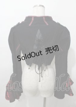 画像2: Ozz oneste / Precious Rose ショートジャケット  黒×赤 Y-25-07-25-118-OO-TO-SZ-ZY