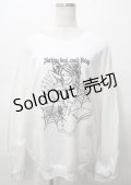 NieR Clothing / プリントスウェット  白 Y-25-07-25-016-PU-TO-AS-ZY