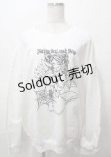 NieR Clothing / プリントスウェット  白 Y-25-07-25-016-PU-TO-AS-ZY