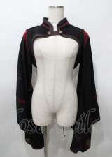 Ozz oneste / 矢絣Pt入りモダン振袖ボレロ  黒 Y-25-07-25-119-OO-TO-SZ-ZY