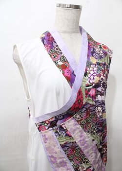 画像3: Qutie Frash / 着物インナーチュニック  白×パープル Y-25-07-25-120-QU-TO-SZ-ZY