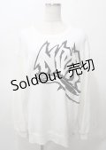 NieR Clothing / プリントスウェット  オフ Y-25-07-25-017-PU-TO-ET-ZY