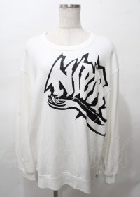 NieR Clothing / プリントスウェット  オフ Y-25-07-25-017-PU-TO-ET-ZY