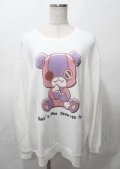 NieR Clothing / ちゃむちゃむスウェット  白 Y-25-07-25-018-PU-BL-AS-ZY