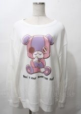 NieR Clothing / ちゃむちゃむスウェット  白 Y-25-07-25-019-PU-BL-AS-ZY