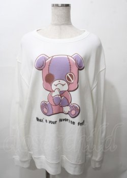 画像1: NieR Clothing / ちゃむちゃむスウェット  白 Y-25-07-25-019-PU-BL-AS-ZY