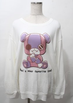 画像1: NieR Clothing / ちゃむちゃむスウェット  白 Y-25-07-25-020-PU-BL-AS-ZY