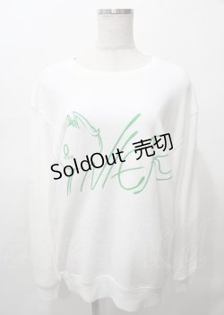画像1: NieR Clothing / プリントトレーナー  白 Y-25-07-25-022-PU-TO-0-ZY