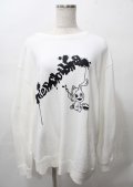 NieR Clothing / プリントスウェット  白 Y-25-07-25-023-PU-TO-AS-ZY