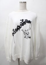NieR Clothing / プリントスウェット  白 Y-25-07-25-023-PU-TO-AS-ZY