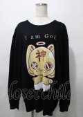 NieR Clothing / 神様Nierちゃんスウェット  黒 Y-25-07-25-003-PU-TO-HR-ZY