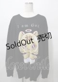 NieR Clothing / 神様Nierちゃんスウェット  黒 Y-25-07-25-003-PU-TO-HR-ZY
