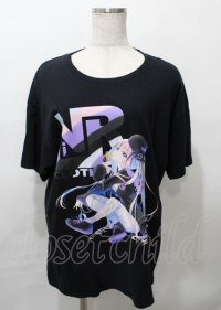NieR Clothing / 和泉つばすコラボカットソー  黒 Y-25-07-25-030-PU-TS-AS-ZY