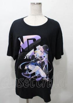 画像1: NieR Clothing / 和泉つばすコラボカットソー  黒 Y-25-07-25-030-PU-TS-AS-ZY