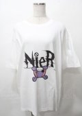 NieR Clothing / ちゃむちゃむTシャツ  白 Y-25-07-25-032-PU-TO-AS-ZY