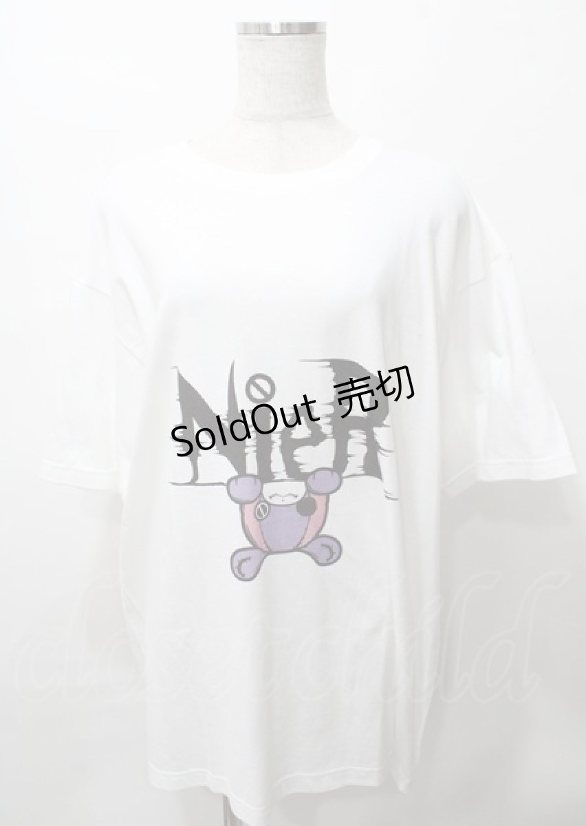 画像1: NieR CLOTHING / ちゃむちゃむTシャツ  白 Y-25-07-25-032-PU-TO-AS-ZT353 (1)