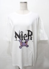 画像1: NieR CLOTHING / ちゃむちゃむTシャツ  白 Y-25-07-25-032-PU-TO-AS-ZT353 (1)