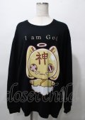 NieR Clothing / 神様Nierちゃんスウェット  黒 Y-25-07-25-004-PU-TO-AS-ZY