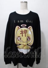 NieR Clothing / 神様Nierちゃんスウェット  黒 Y-25-07-25-004-PU-TO-AS-ZY
