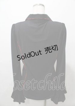 画像2: Qutie Frash / チャイナブラウス  黒×赤 Y-25-07-25-035-QU-BL-SZ-ZY