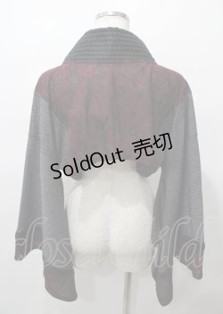 画像2: Qutie Frash / 着物ショートカーデ  ワイン×グレー Y-25-07-25-038-QU-TO-SZ-ZY