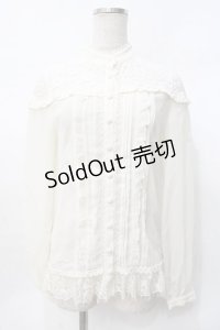 LIZ LISA / スタンドカラーシフォンブラウス 0 アイボリー Y-25-07-27-001-LO-BL-SZ-ZY