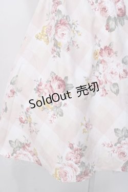 画像4: Lizmelo / チェック×バラ柄スカラップジャンスカ S ピンク Y-25-07-27-025-LO-OP-SZ-ZI