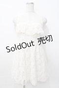 LIZ LISA / チュールレースノースリーブワンピース 0 生成り Y-25-07-27-030-LO-TO-SZ-ZI