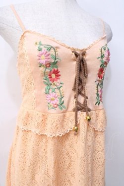 画像4: LIZ LISA / 花刺繍レースワンピース 0 オレンジ Y-25-07-27-031-LO-OP-SZ-ZY