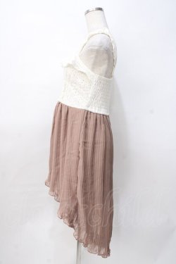 画像2: LIZ LISA / フィッシュテールプリーツワンピース 0 ブラウン Y-25-07-27-032-LO-OP-SZ-ZY
