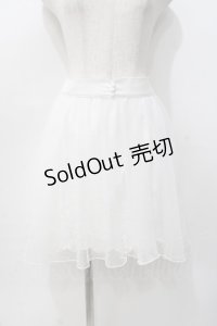 LIZ LISA / フィッシュテールチュールスカート 0 白 Y-25-07-27-034-LO-SK-SZ-ZY