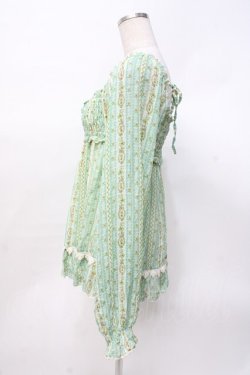 画像2: LIZ LISA / 花柄シフォンオフショルトップス 0 ミント Y-25-07-27-005-LO-TO-SZ-ZY