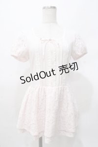 LIZ LISA / レース切り替えカットチュニック 0 ピンク Y-25-07-27-013-LO-TO-SZ-ZY