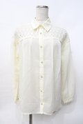 LIZ LISA / レース切替ブラウス  生成り Y-25-07-27-002-LO-BL-SZ-ZY