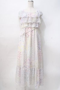 LIZ LISA / シフォン楊柳バンダナ柄ワンピース 0 ピンク Y-25-07-27-015-LO-OP-SZ-ZI