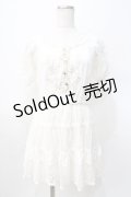 LIZ LISA / フロント刺繍入り総レースワンピース 0 アイボリー Y-25-07-27-018-LO-OP-SZ-ZH