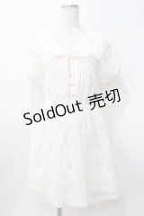 LIZ LISA / お花刺繍チュール重ねワンピース 0 オフ白 Y-25-07-27-020-LO-OP-SZ-ZY