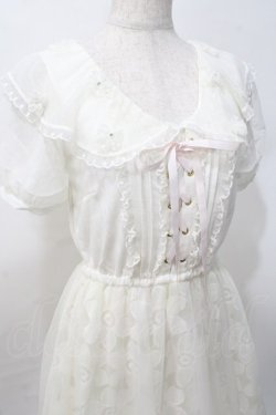 画像4: LIZ LISA / お花刺繍チュール重ねワンピース 0 オフ白 Y-25-07-27-020-LO-OP-SZ-ZY