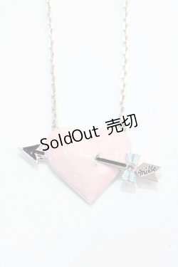 画像1: MILK / ハートアローネックレス  ピンク Y-25-07-29-001-ML-AC-SZ-ZY