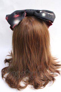 画像3: Royal Princess Alice / 白狐彼岸花カチューシャ  黒 Y-25-07-29-034-LO-AC-SZ-ZY