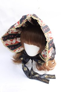 Royal Princess Alice / エリザベスカラー(ボンネットアレンジ可能)/赤の女王夜汽車コラボ  黒 Y-25-07-29-035-LO-AC-SZ-ZY