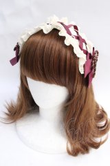 Amavel / うさいちごの和菓子ヘッドドレス  ボルドー Y-25-07-29-036-CA-AC-SZ-ZY