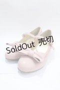 axes femme kawaii / ローヒールリボンパンプス L ピンク Y-25-07-29-040-AX-SH-SZ-ZY