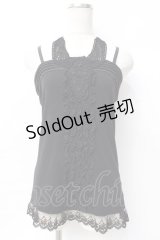 axes femme / ホルターレースキャミ M 黒 Y-25-07-29-041-AX-TO-SZ-ZY
