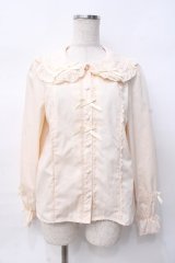 axes femme kawaii / トーションレース丸襟ブラウス M 生成り Y-25-07-29-043-AX-BL-SZ-ZY