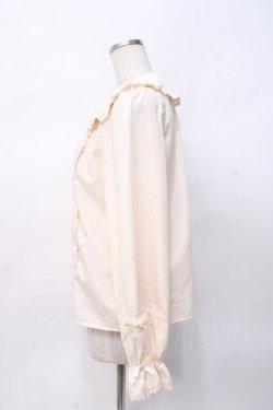 画像2: axes femme kawaii / トーションレース丸襟ブラウス M 生成り Y-25-07-29-043-AX-BL-SZ-ZY