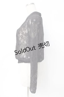 画像2: axes femme / 花レースシャツ M 黒 Y-25-07-29-045-AX-BL-SZ-ZY